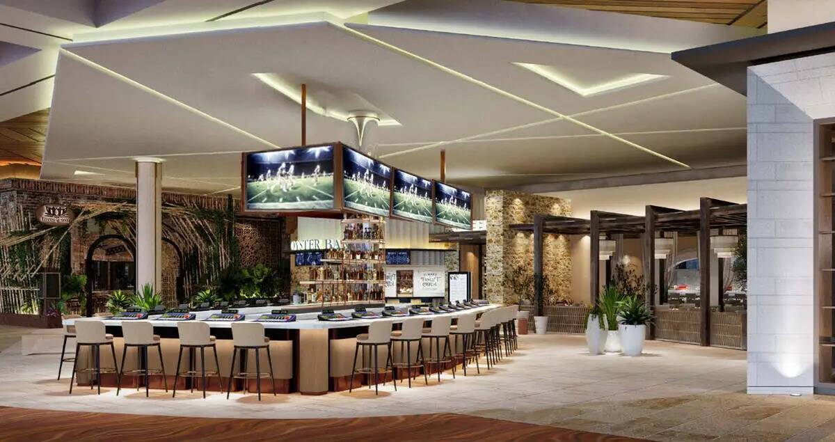 Una representación del Casino Bar del Red Rock Casino and Resort, un nuevo bar con opciones de ...