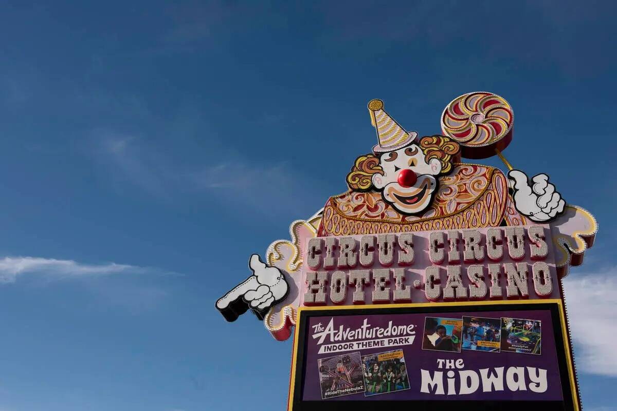 El hotel-casino Circus Circus el jueves 2 de junio de 2022, en Las Vegas. (Steel Brooks/Las Veg ...
