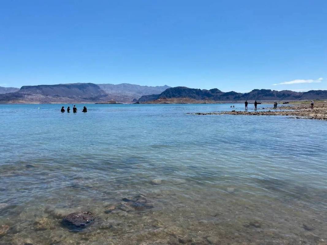 Swim Beach en el Lake Mead National Recreation el domingo 7 de agosto de 2022, un día después ...