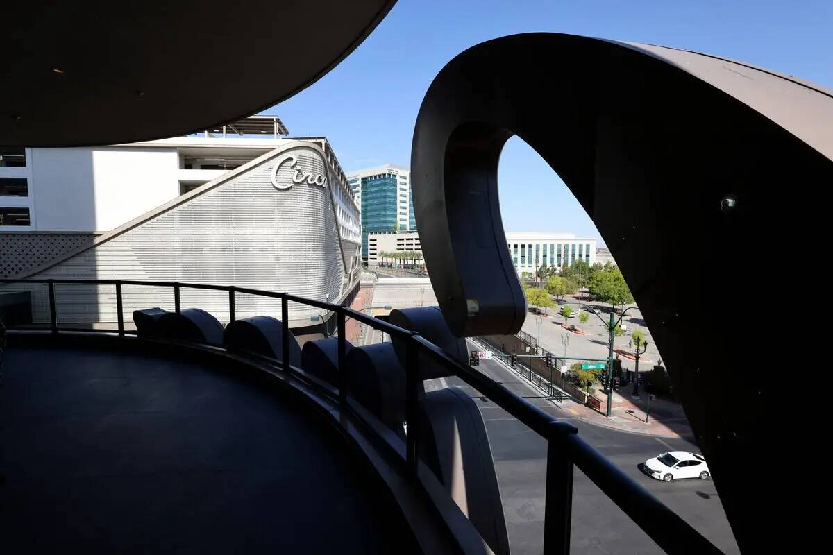 La terraza del nuevo espacio para reuniones y convenciones en Circa, en el centro de Las Vegas, ...