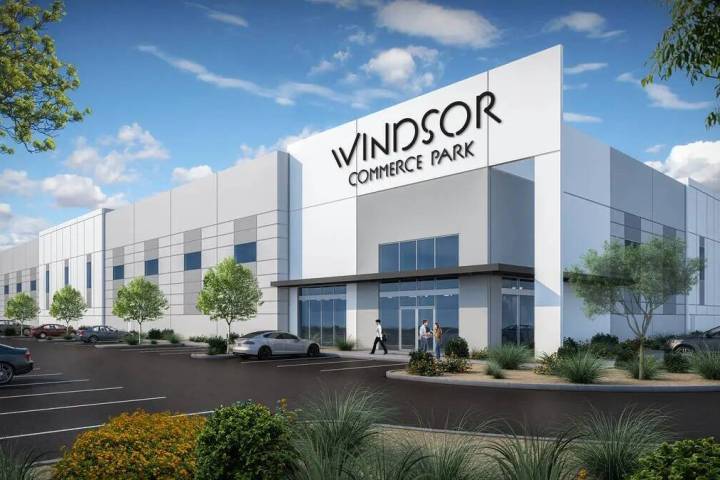 Representación digital del complejo industrial Windsor Commerce Park de Lincoln Property Co. e ...