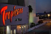 Tropicana Las Vegas el miércoles 26 de enero de 2022, en Las Vegas. (Ellen Schmidt/Las Vegas R ...