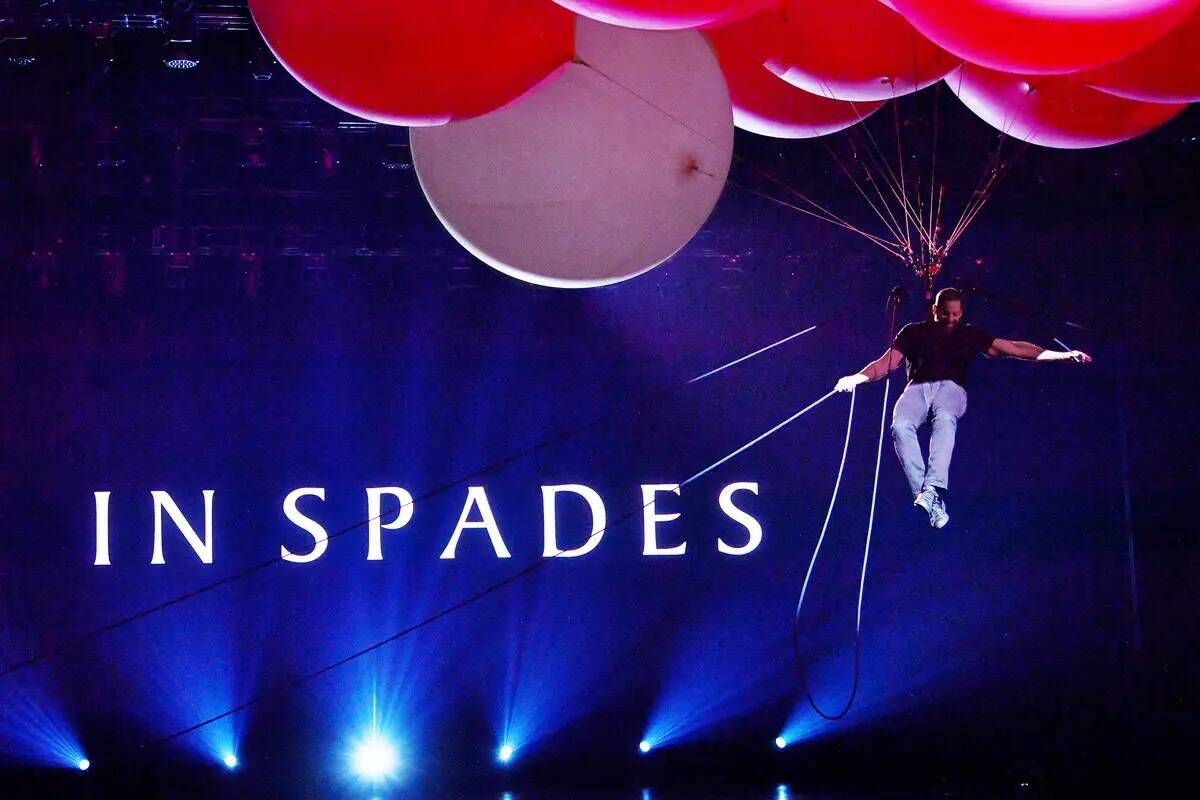 David Blaine en la noche de apertura de su show "In Spades" en The Theatre at Resorts World Las ...
