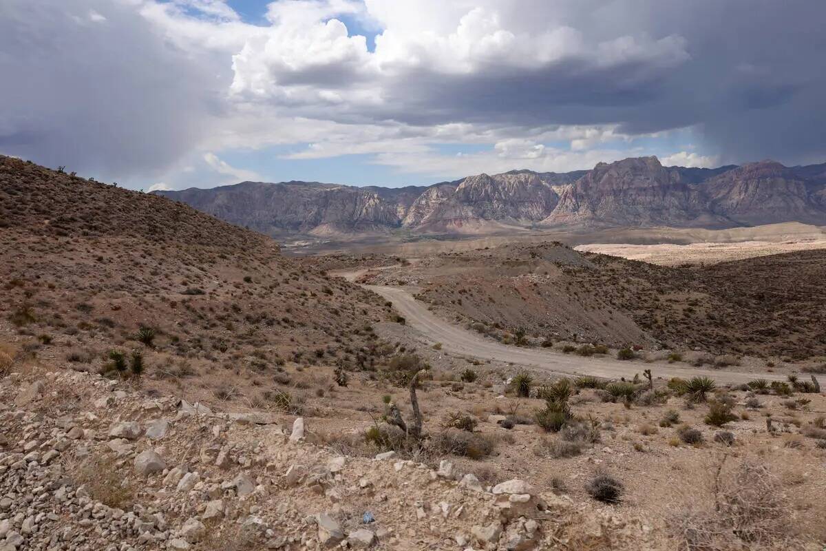 Blue Diamond Hill Gypsum Mine, cerca del Red Rock Canyon National Conservation Area, al oeste d ...