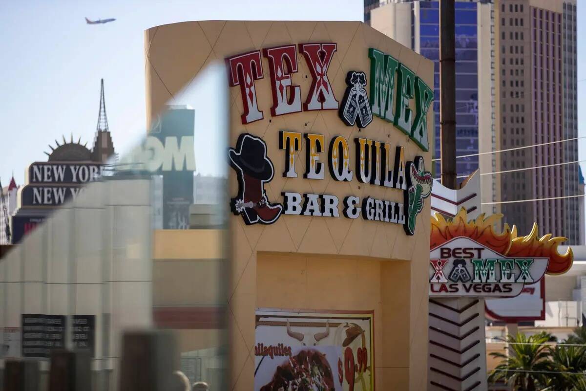 El restaurante Tex Mex & Tequila, 3725 Las Vegas Blvd. South, en Las Vegas, se ve el martes 18 ...