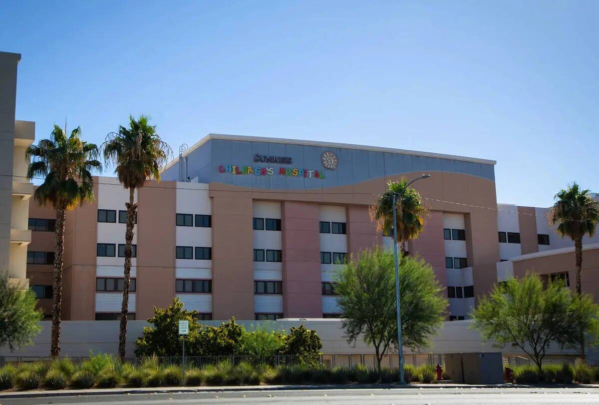 Sunrise Children’s Hospital el viernes 21 de octubre de 2022, en Las Vegas. Se reportaron tre ...
