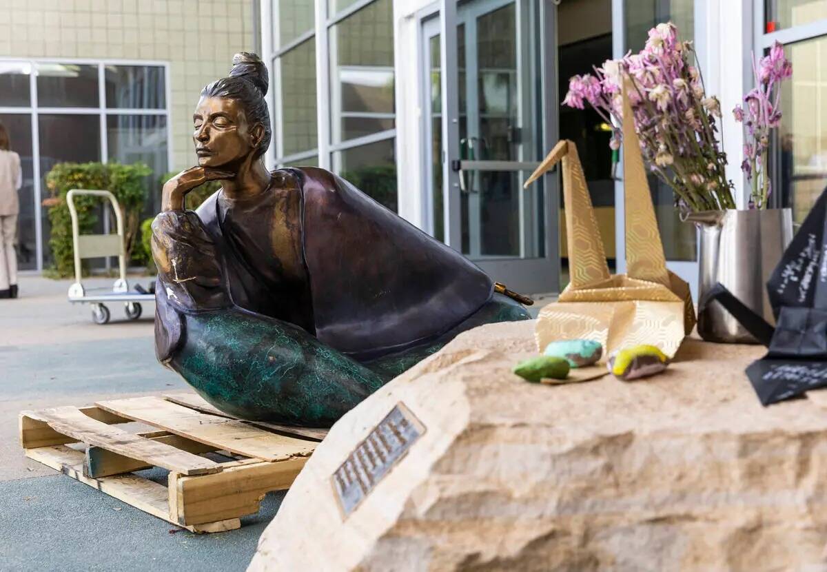 La estatua "In Grace" que había sido robada de las Girl Scouts del Sur de Nevada, el jueves 12 ...