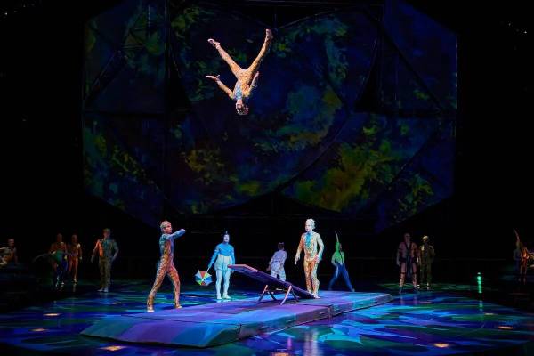 El acto de la plancha en "Mystery" del Cirque du Soleil en Treasure Island. (Cirque du Soleil)