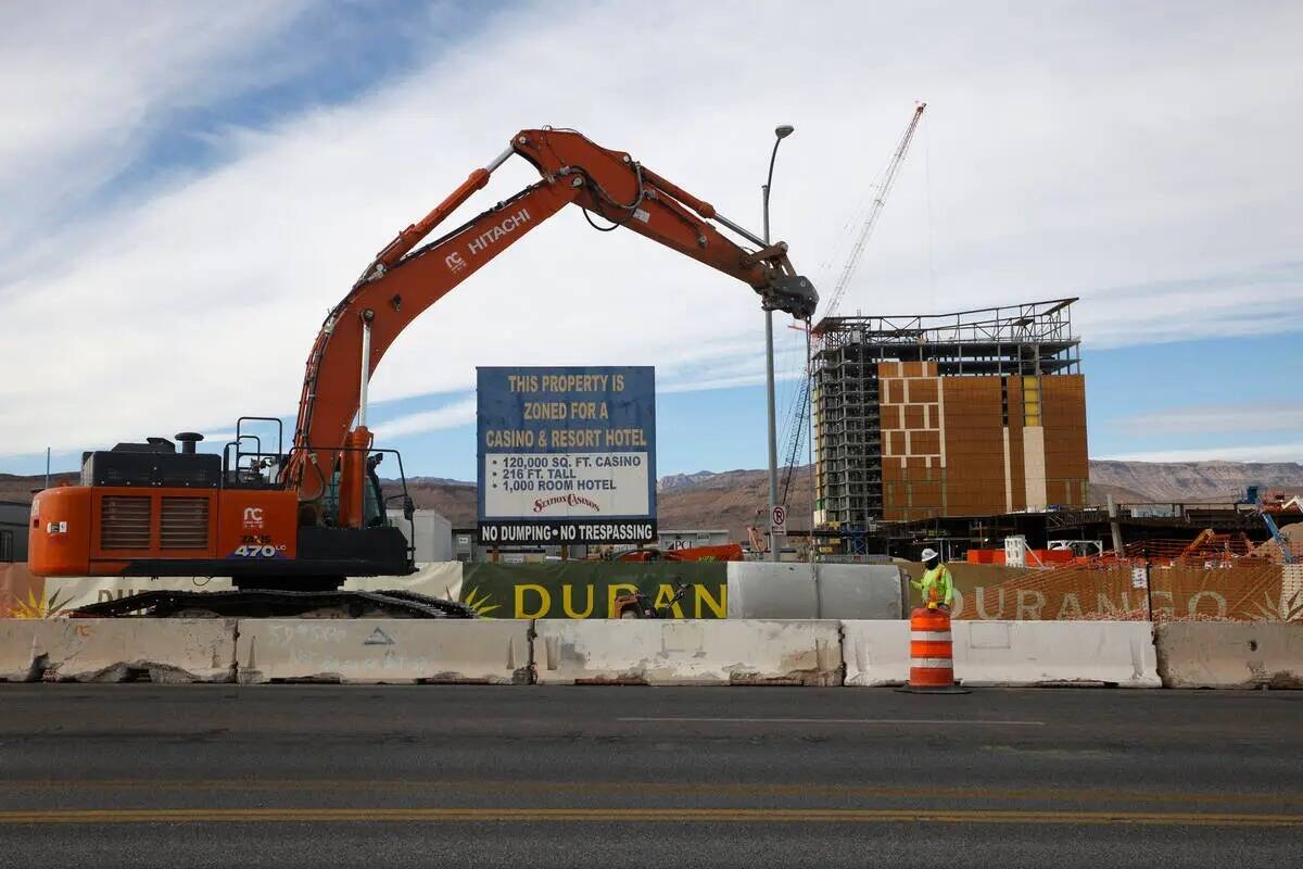 El resort en construcción Durango de Station Casinos, el lunes 5 de diciembre de 2022, en Las ...