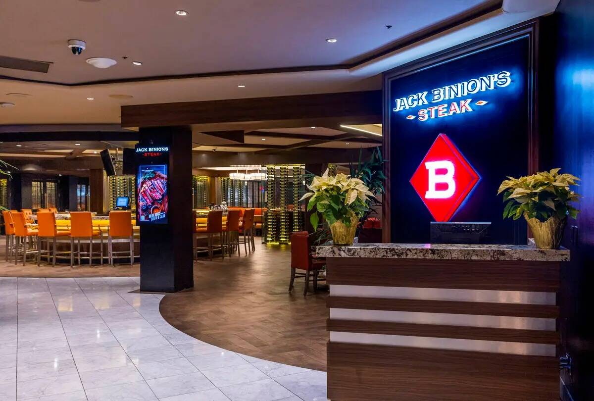 Jack Binion's Steakhouse es la nueva incorporación a Horseshoe Las Vegas (anteriormente Bally' ...