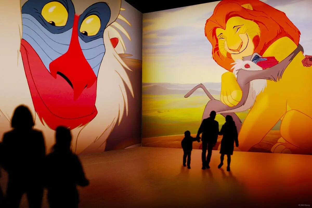 Un vistazo a la exhibición de "El Rey León" de Disney Animation/Lighthouse Immersive Experien ...