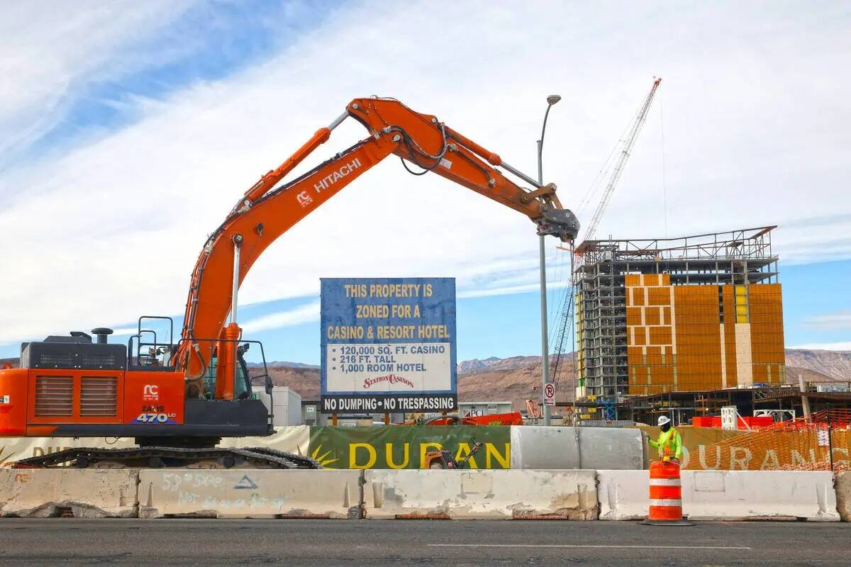 El resort en construcción de Station Casinos, Durango, el lunes 5 de diciembre de 2022, en Las ...