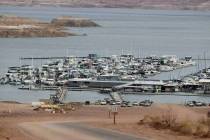 Embarcaciones atracadas en Lake Mead Marina, cerca de Boulder City, el lunes 5 de diciembre de ...
