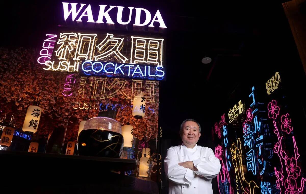 Tetsuya Wakuda en su restaurante Wakuda en The Venetian en el Strip de Las Vegas el jueves 30 d ...