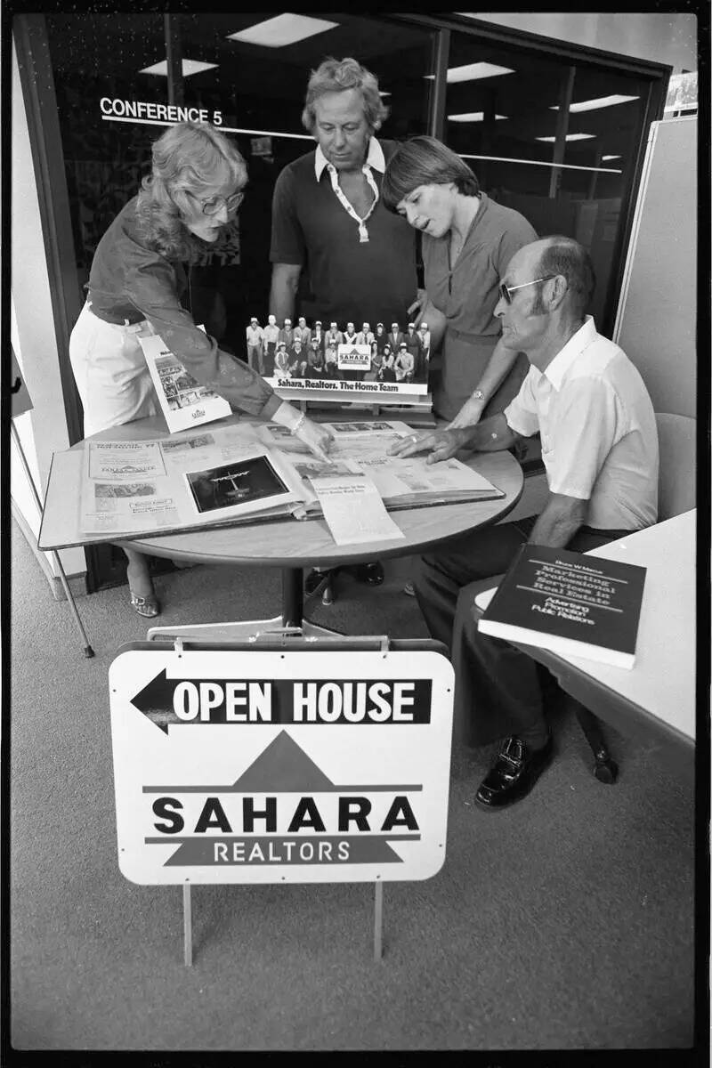 Una foto promocional de Sahara Realtors en Las Vegas en 1981. (Archivo de Las Vegas Review-Journal)