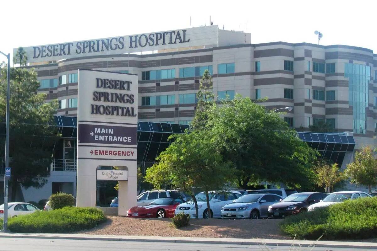 Desert Springs Hospital Medical Center. (Archivo de Las Vegas Review-Journal)