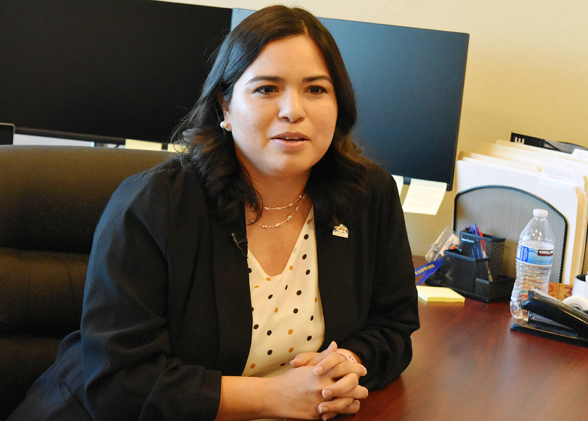 Ruth García-Anderson, la nueva concejal de North Las Vegas por el Distrito 2, concedió una en ...