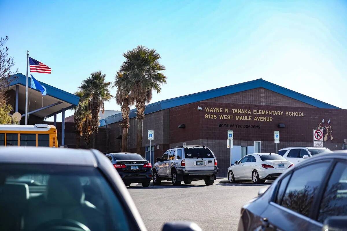 Wayne N. Tanaka Elementary School en Las Vegas, martes, 31 de enero de 2023. (Rachel Aston/Las ...