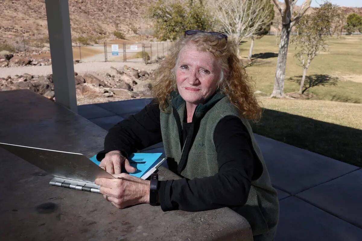Debbie Shaw en el Hidden Falls Park de Henderson el miércoles 8 de febrero de 2023. Shaw, de 6 ...