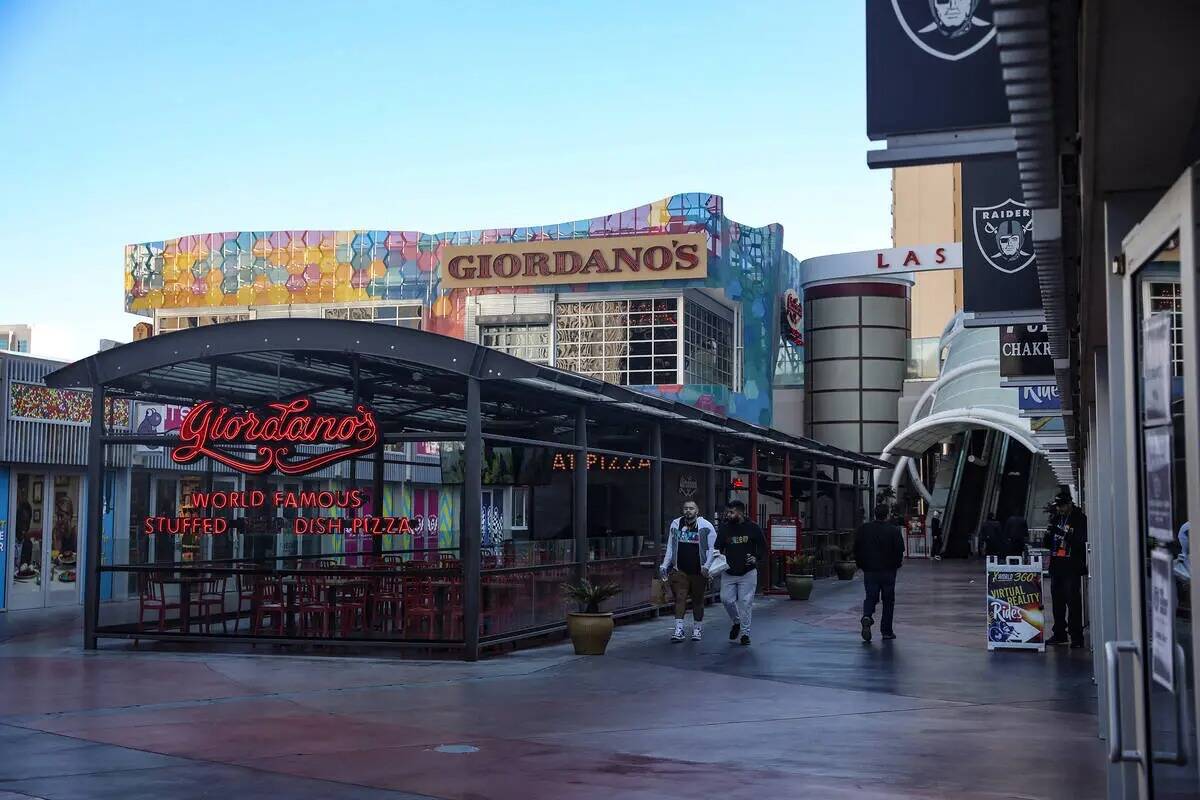 Las Grand Bazaar Shops en el Strip de Las Vegas, el lunes 13 de febrero de 2023. (Rachel Aston/ ...