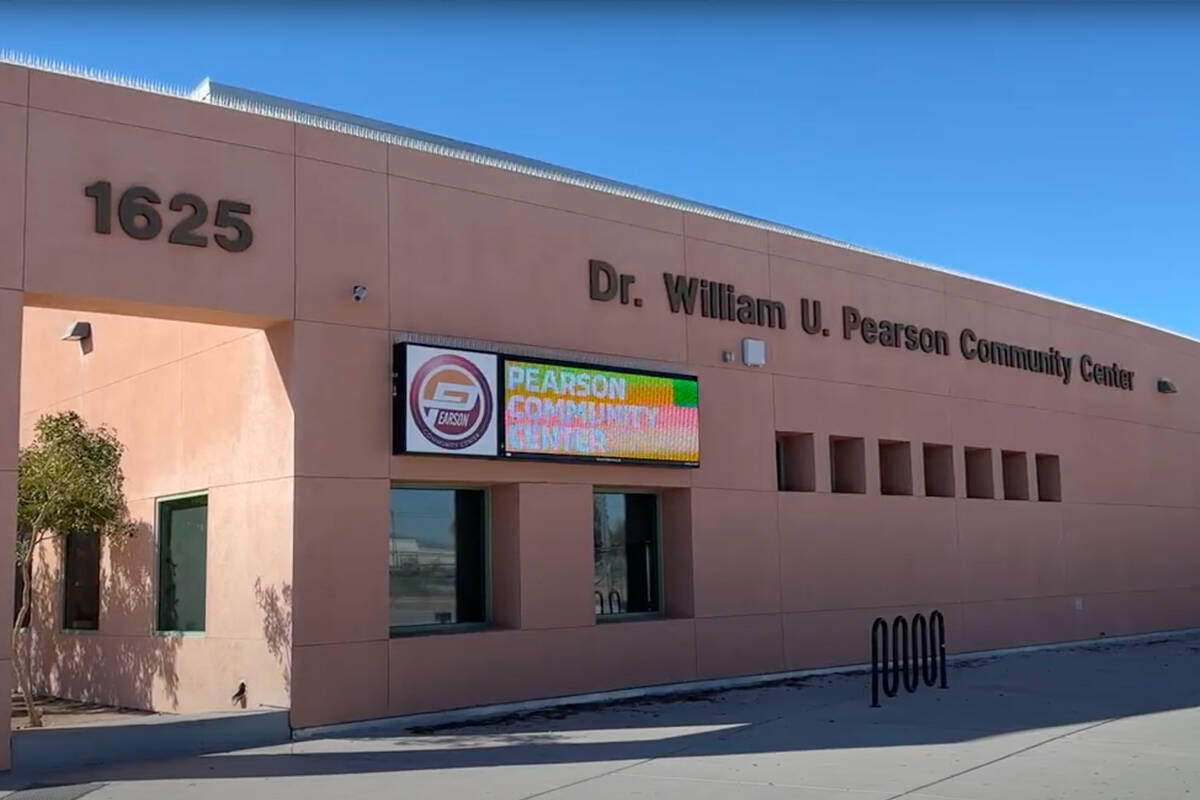 Centro Comunitario Pearson ubicado en North Las Vegas el 27 de febrero de 2023. (Foto Kevin Can ...