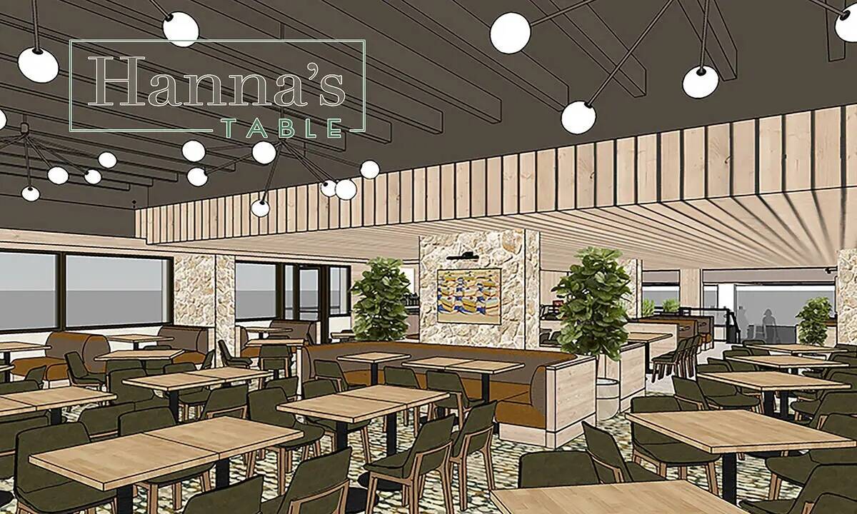 Representación digital de Hanna's Table, un restaurante que abrirá en J Resort en Reno. (Jaco ...