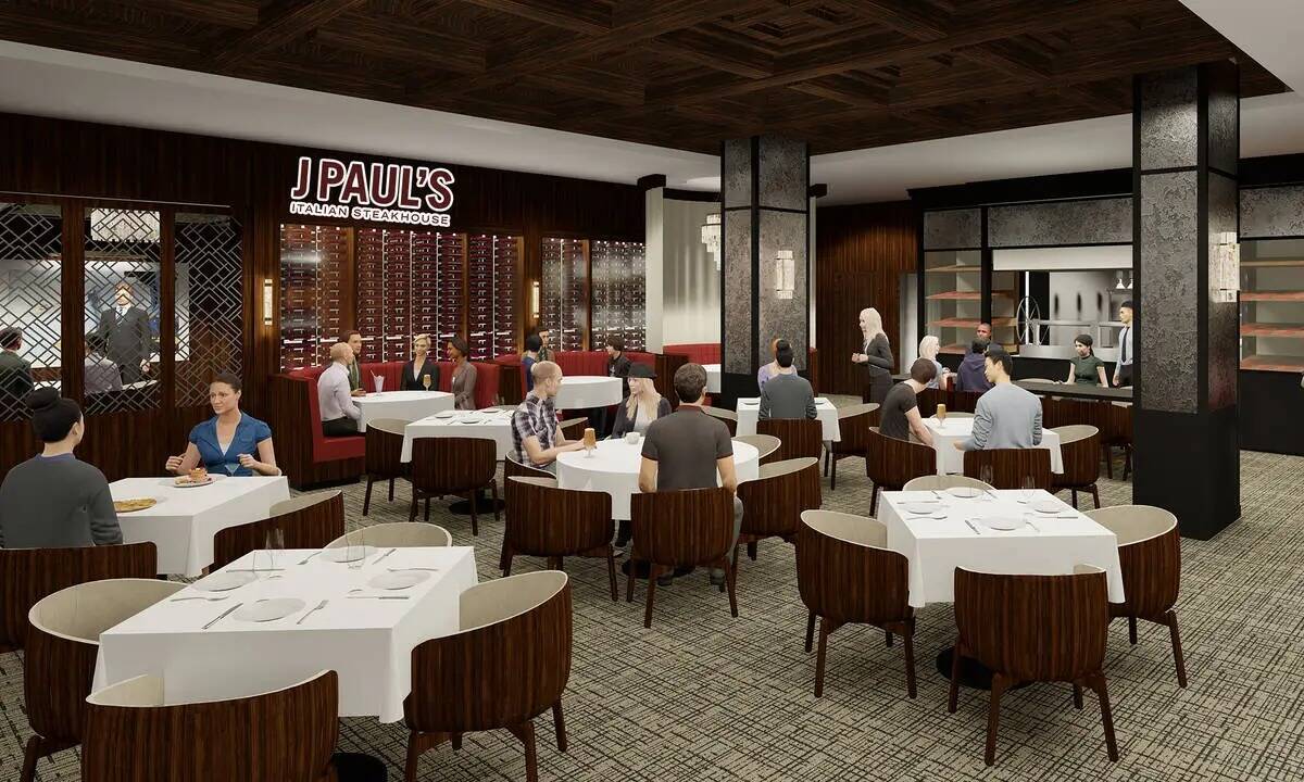 Representación digital de J. Paul's Italian Steakhouse, un restaurante que abrirá en J Resort ...