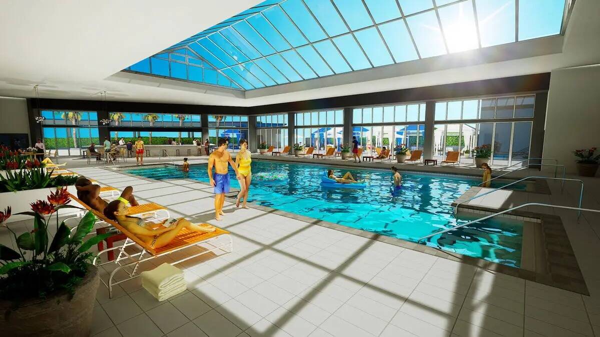 Representación digital de una futura piscina en J Resort en Reno, que recientemente ha cambiad ...