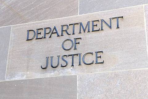 Cartel del Departamento de Justicia, Washington D.C. (Getty Images)