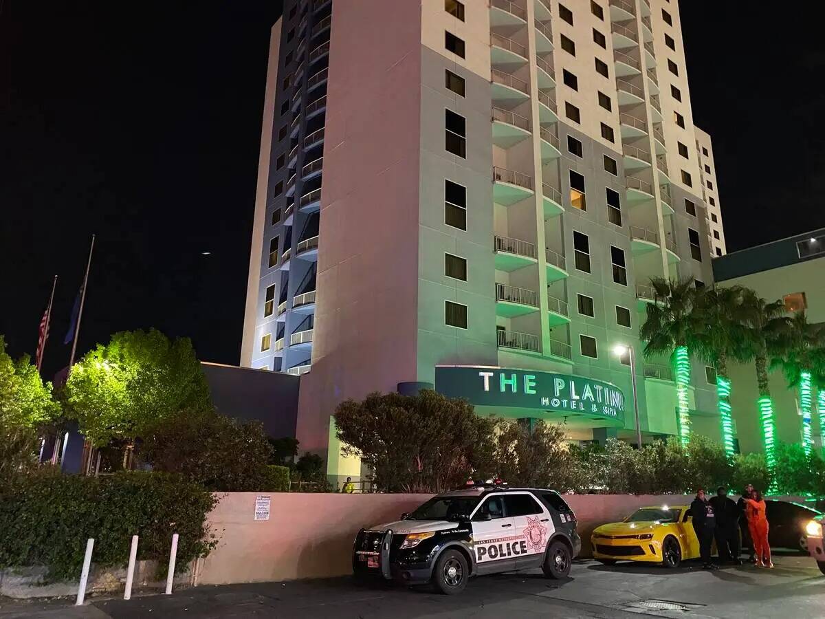 La policía de Las Vegas investigaba un homicidio en el interior de una habitación de Platinum ...