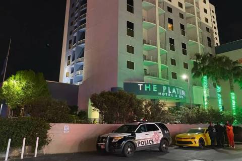 La policía de Las Vegas investigaba un homicidio en el interior de una habitación de Platinum ...