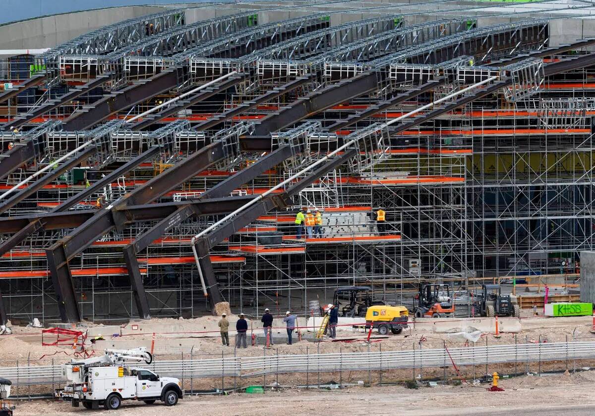 La construcción en marcha en Fontainebleau Las Vegas, el miércoles 12 de abril de 2023, en La ...