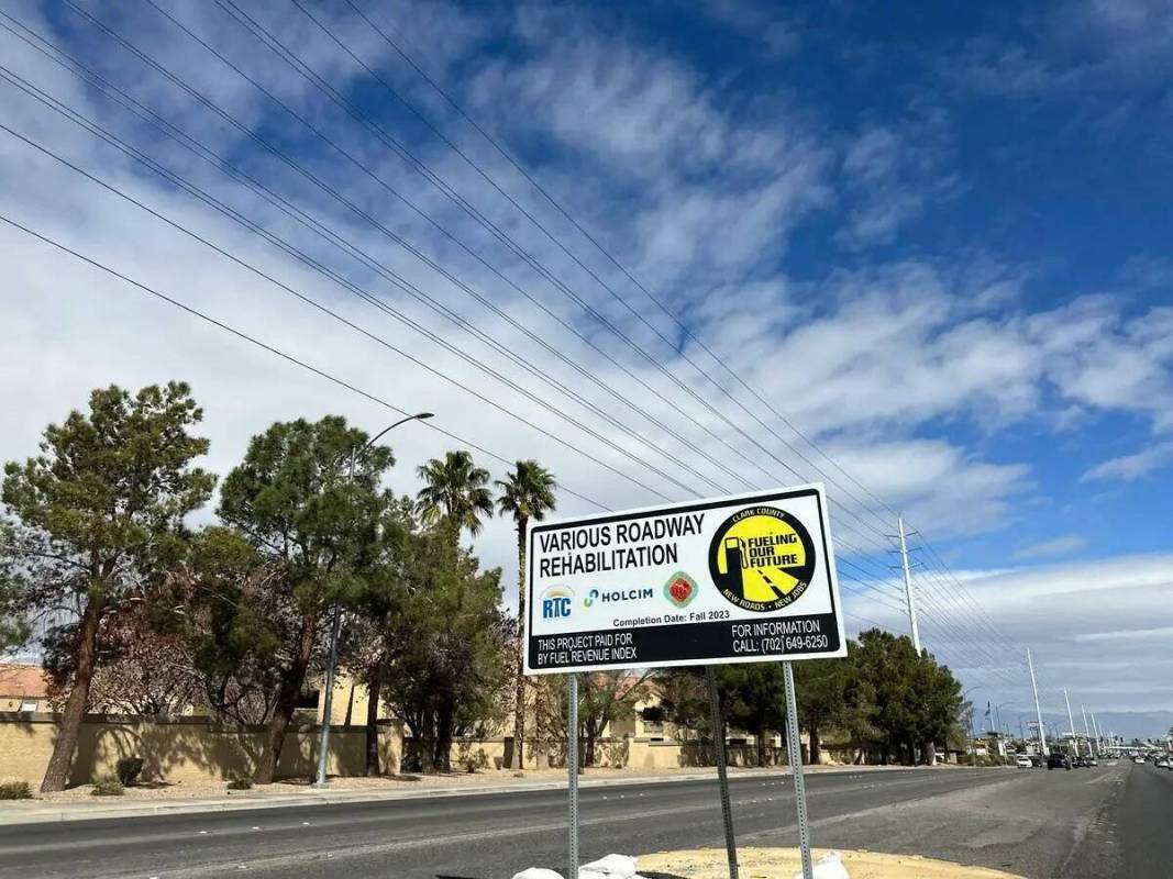 Los trabajos de repavimentación en Eastern Avenue entre Silverado Ranch Boulevard y Serene Ave ...