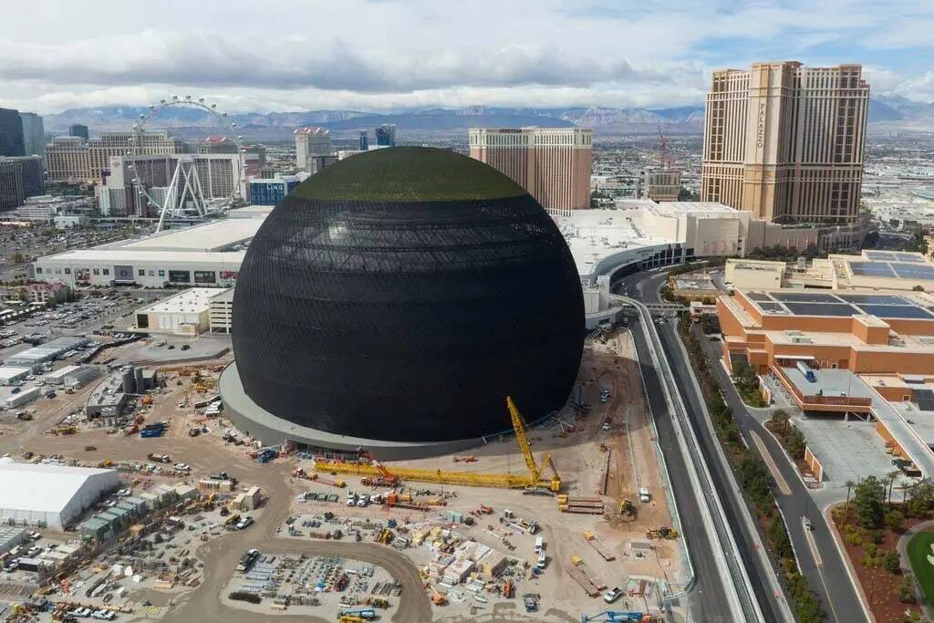 MSG Sphere en The Venetian se ve el lunes 20 de marzo de 2023, en Las Vegas. (Bizuayehu Tesfaye ...