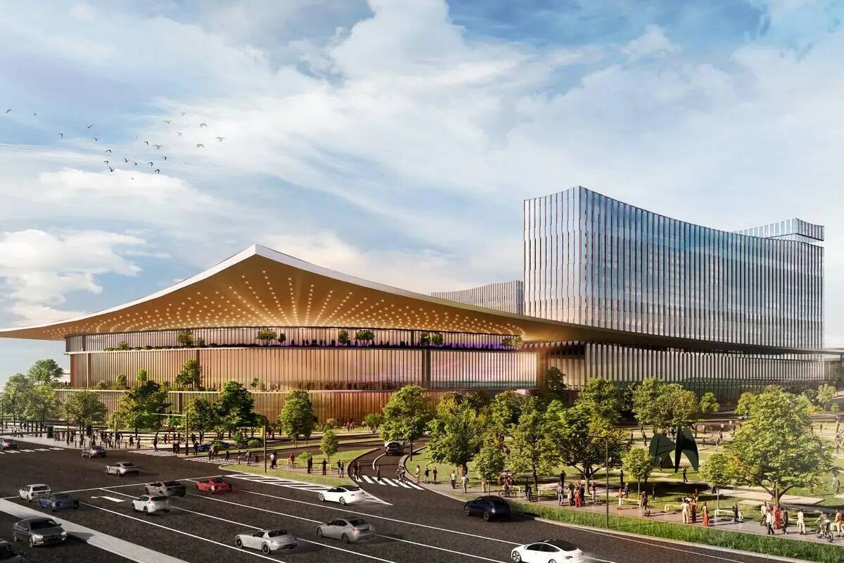 Una representación digital del multimillonario proyecto de casino resort propuesto por Las Veg ...