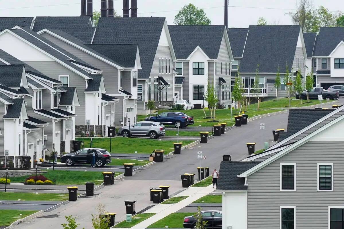 Una urbanización de nuevas viviendas en Eagleville, Pensilvania, el viernes 28 de abril de 202 ...