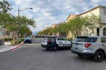 La policía de Las Vegas respondió a un tiroteo en la cuadra 8900 de Jamie Lee Avenue alrededo ...