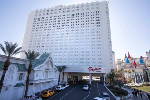 Tropicana se ve en febrero de 2020 en Las Vegas. (Ellen Schmidt/Las Vegas Review-Journal)