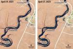 Imágenes de la NASA muestran los cambios en el río Colorado tras la liberación de agua