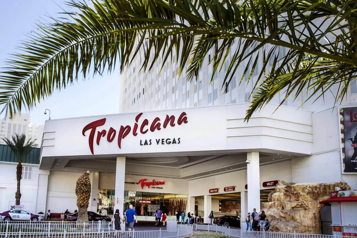 Tropicana en Las Vegas, martes 13 de abril de 2021. (L.E. Baskow/Las Vegas Review-Journal) @Lef ...