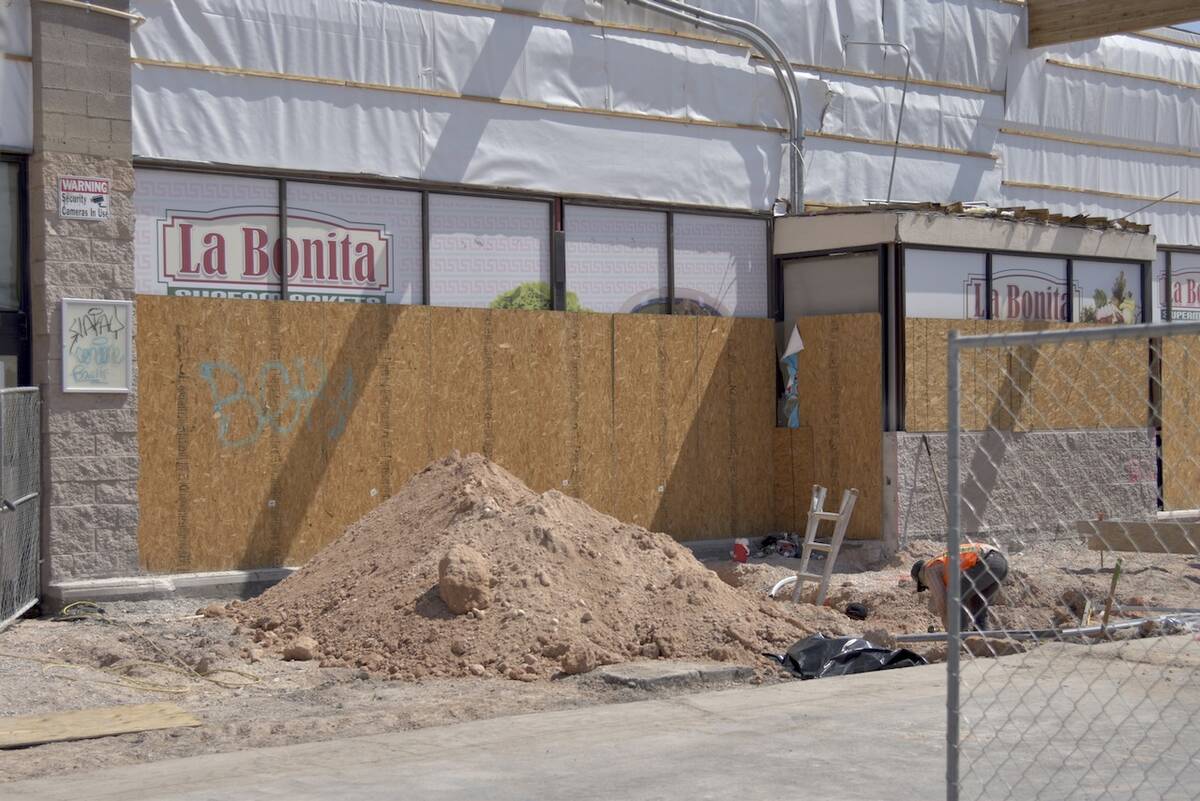 The La Bonita in the Winchester neighborhood under construction for its expected reopening in t ...