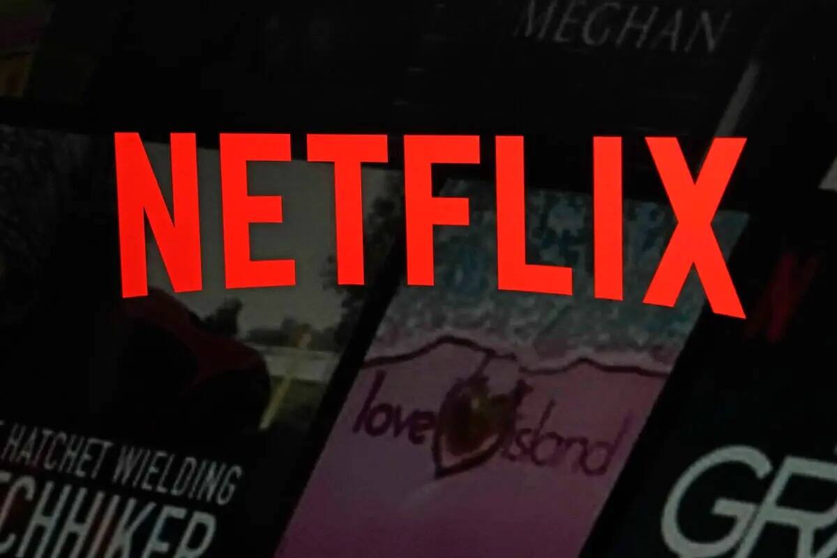 El logotipo de Netflix aparece en el sitio web de la empresa el 2 de febrero de 2023, en Nueva ...