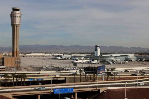 Aeropuerto Internacional Harry Reid de Las Vegas, miércoles 11 de enero de 2023. (K.M. Cannon/ ...