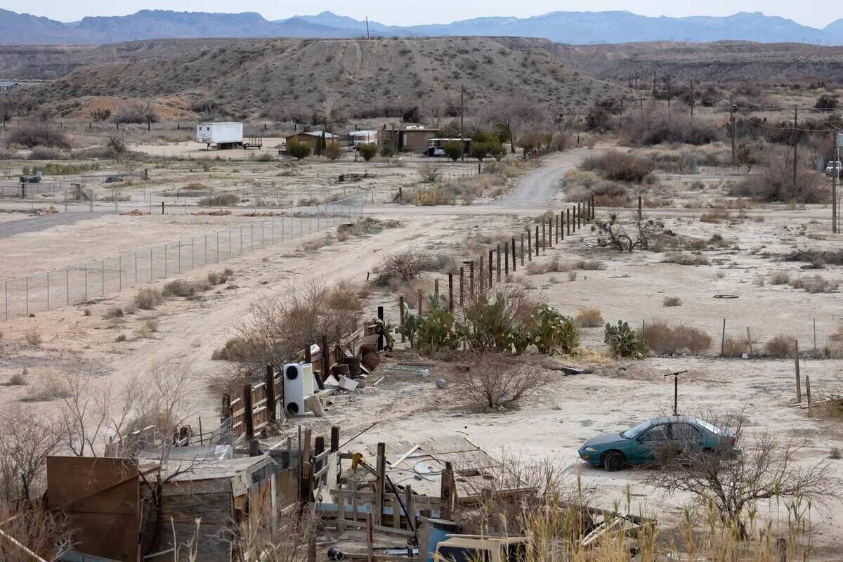 El vecindario de Lytle Ranch en Moapa, Nevada, se ve el viernes 17 de febrero de 2023. (Erik Ve ...