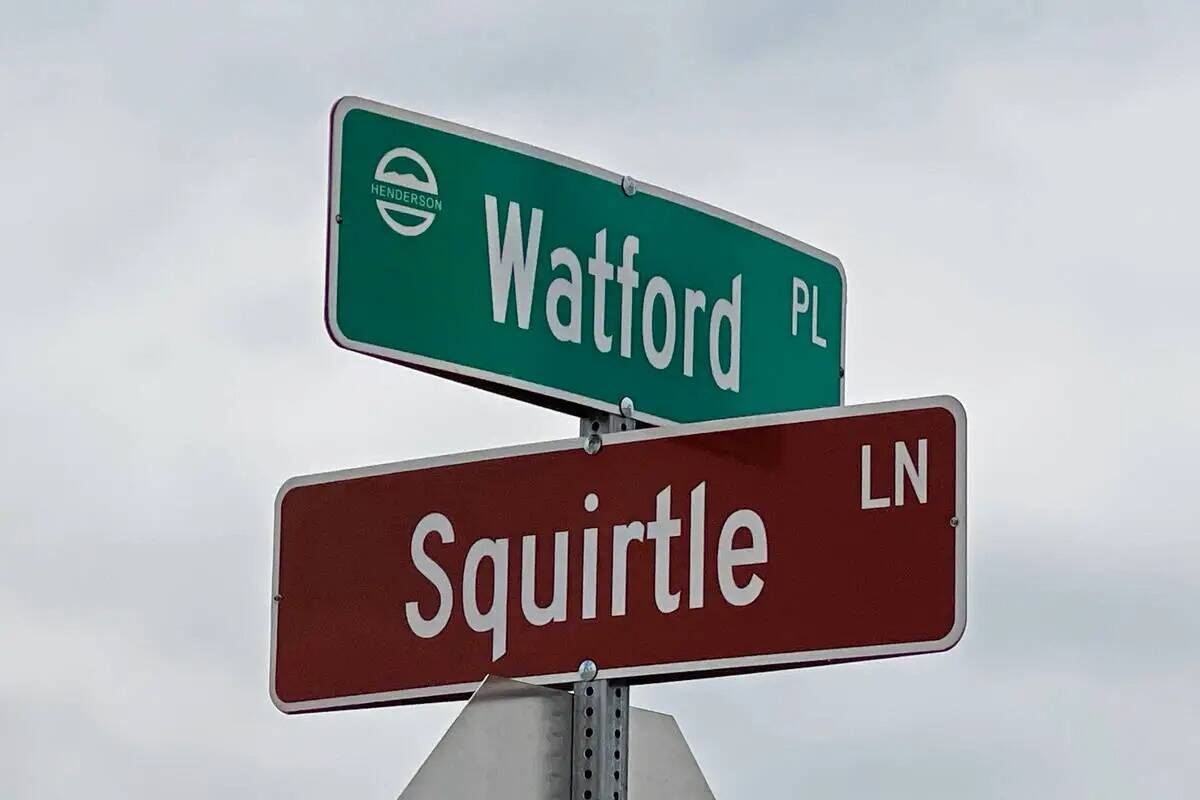 La intersección de Squirtle Lane y Watford Place en Serenity Place, el último proyecto de Har ...