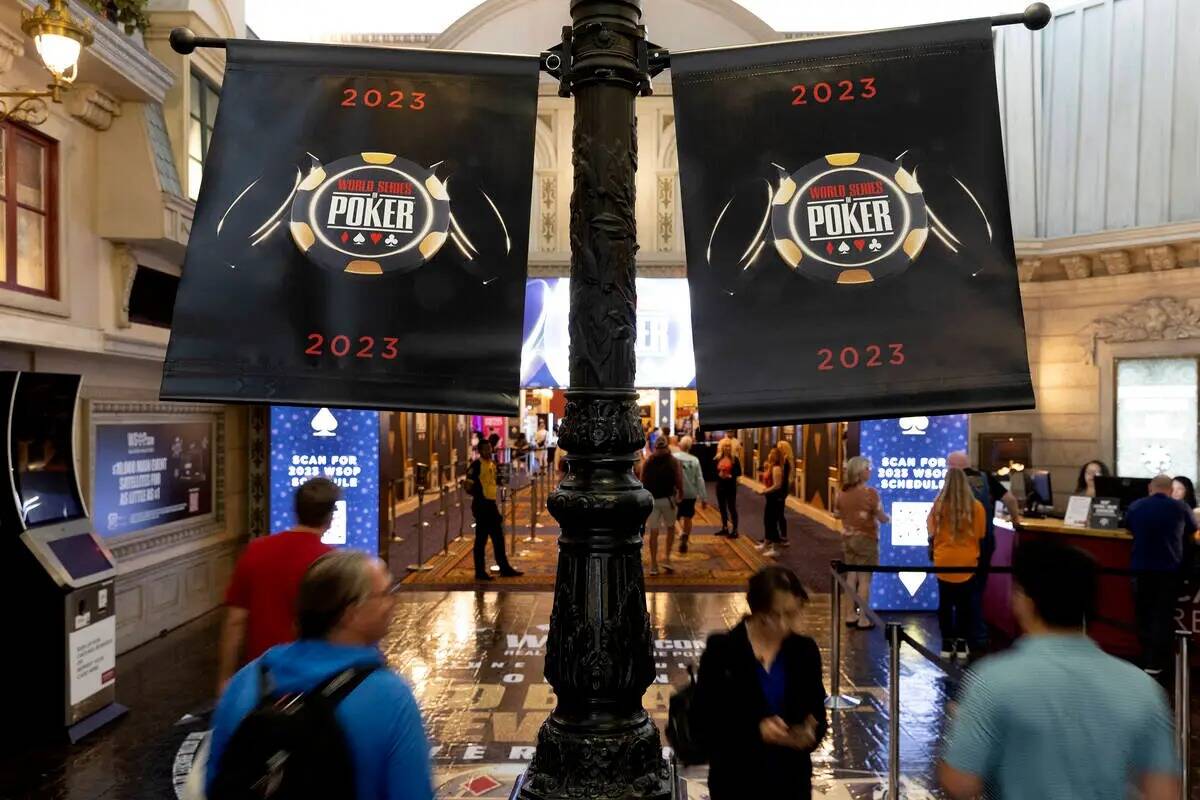 El primer día de las World Series of Poker está en marcha en Horseshoe Las Vegas el martes 30 ...