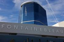 Fontainebleau Las Vegas en el Strip el lunes 1° de mayo de 2023. La inauguración del hotel-ca ...
