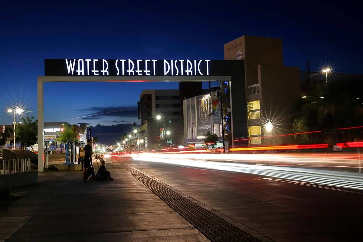 El distrito de Water Street, el jueves 8 de junio de 2023, en Henderson. (Chitose Suzuki/Las Ve ...