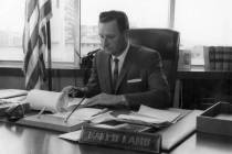 Ralph Lamb en su despacho de Las Vegas en esta fotografía sin fecha. (Las Vegas Review-Journal)