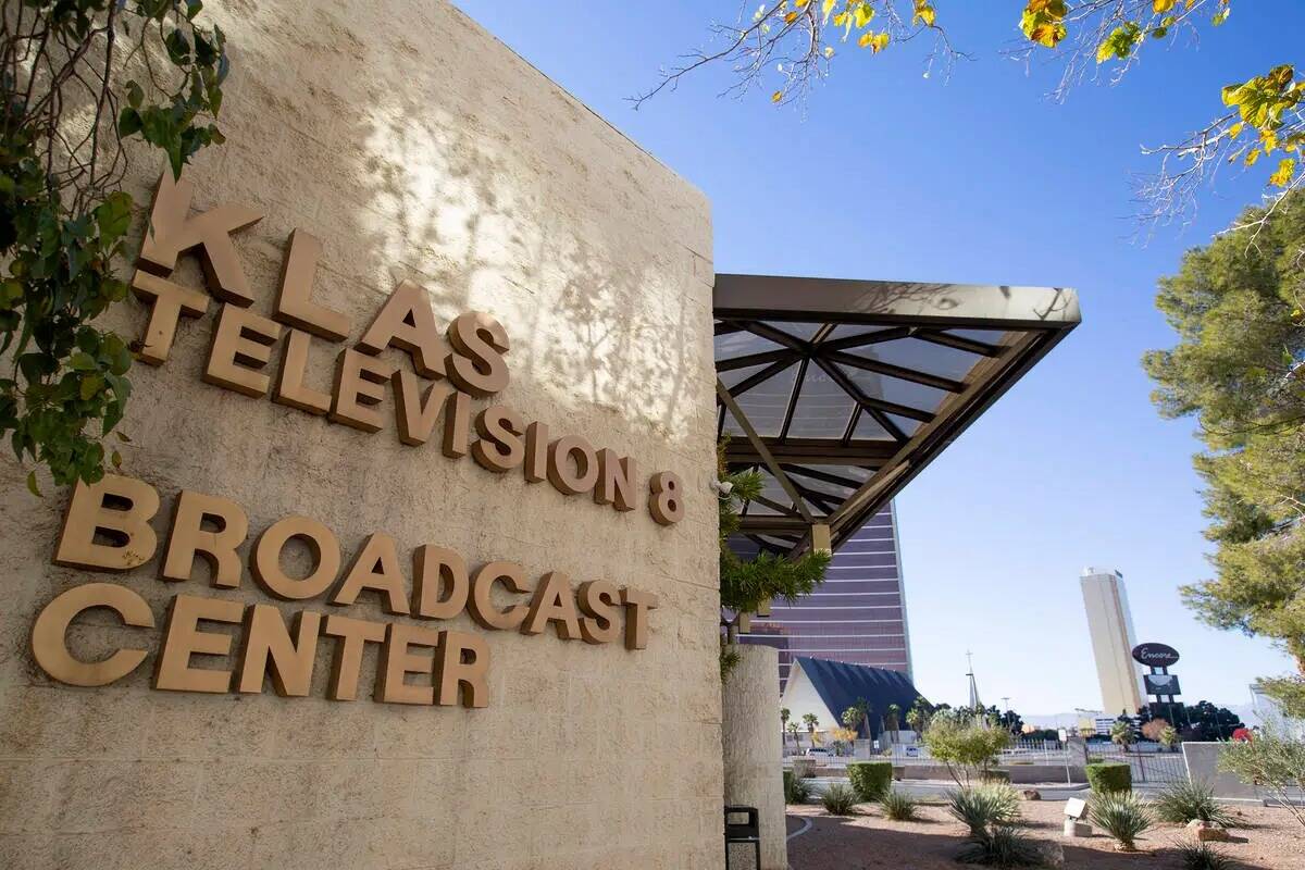 El edificio de KLAS-TV, Channel 8, se ve el miércoles 2 de diciembre de 2020, en Las Vegas. El ...